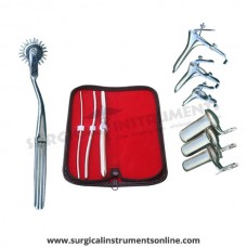 Hegar uterine dilator 3 pieces set,3-4, 5-6, 11-12, pinwheel, grave 3pcs, collin 3pcs